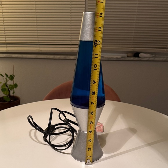 Silver and Blue Lava Lamp - Picture 8 of 9